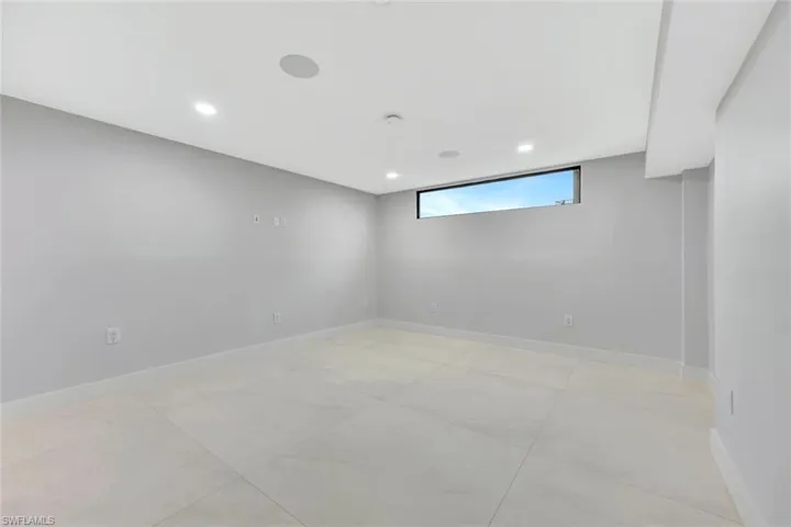 downstairs