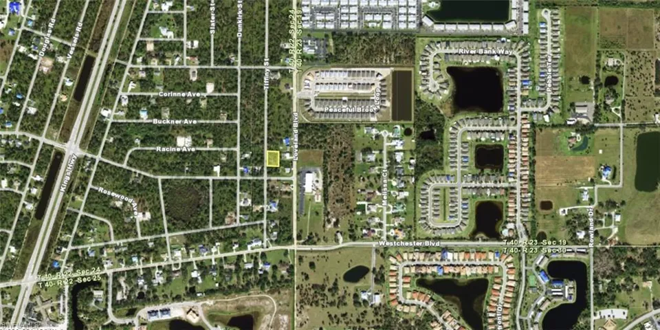 Aerial Map. Displaying the property's geographic location and surrounding infrastructure