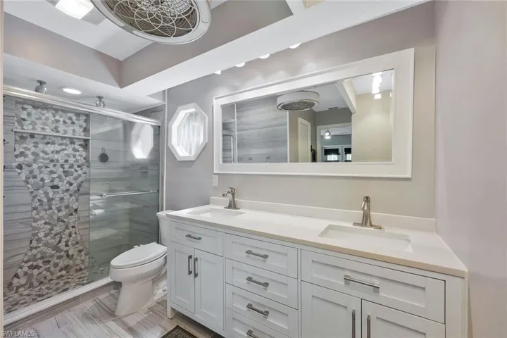 Master Full bath with a double vanity