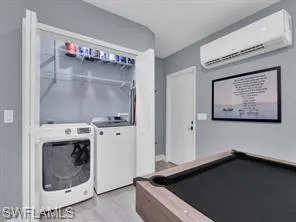 laundry in rec room