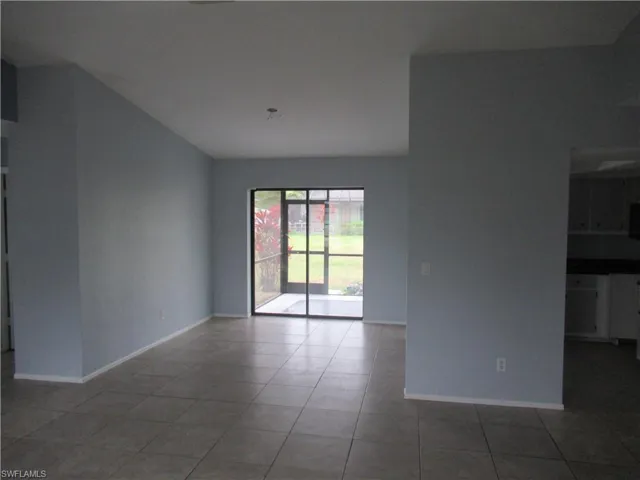 View of tiled spare room