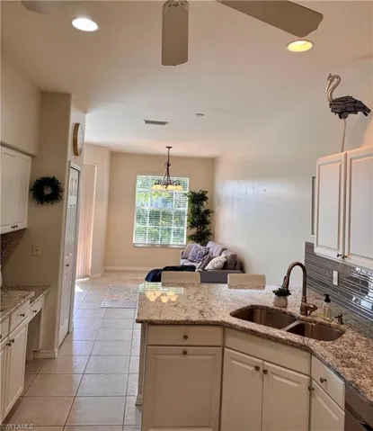 View into the dining area.