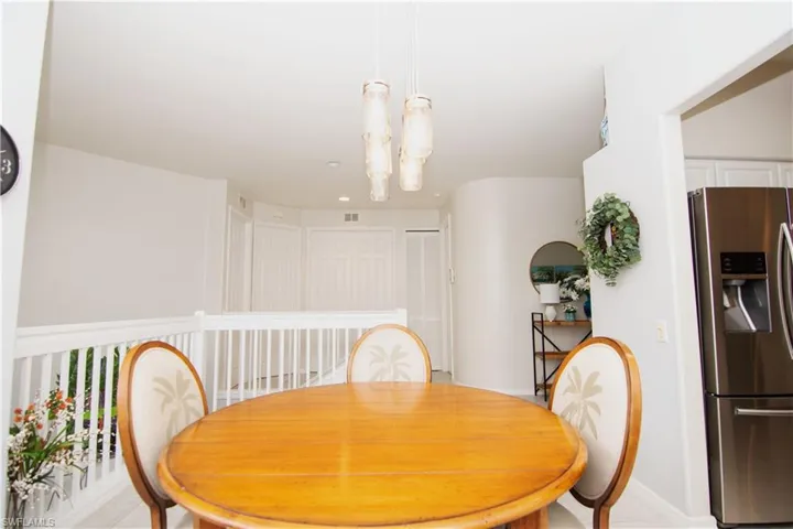 Plenty of room for everyone to enjoy a meal together or a game night.