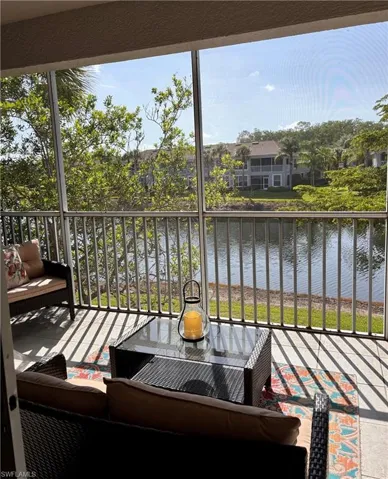Relax on your lanai overlooking the water.