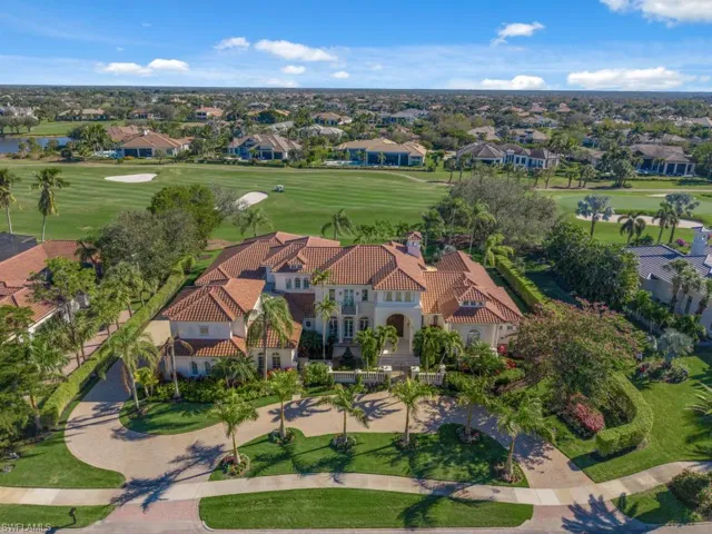 Birds eye view of property