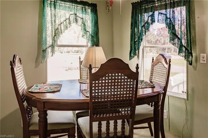 View of dining area