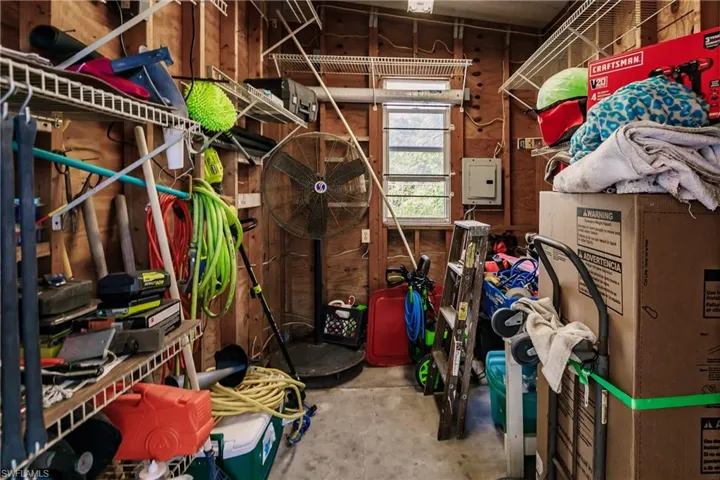 View of storage room