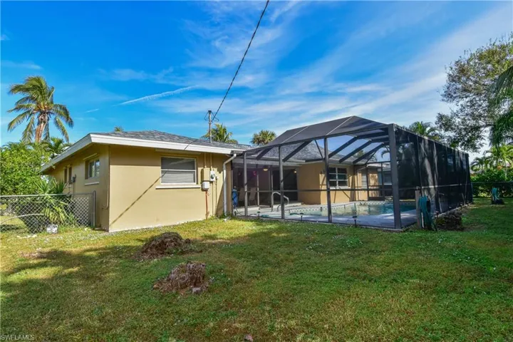 Fenced yard