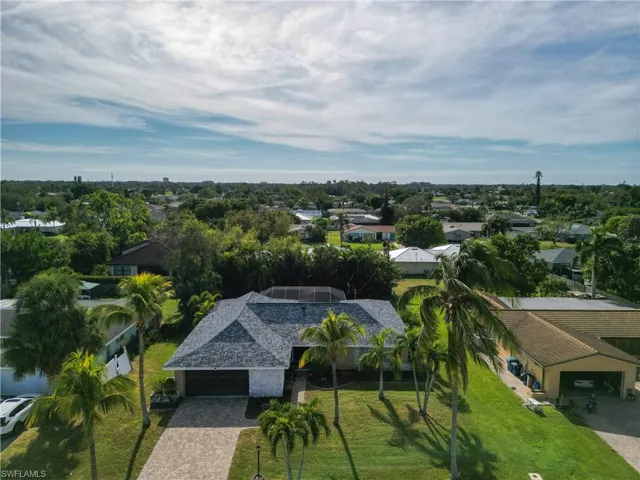 Aerial view of the neighborhood.