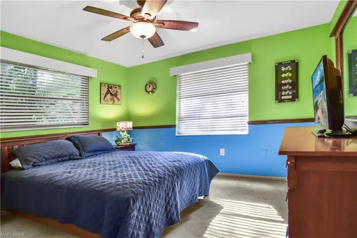 Second guest bedroom situated at the back of the home, offering plenty of natural light.