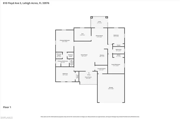810 Floyd Ave S, Lehigh Acres, Florida 33976