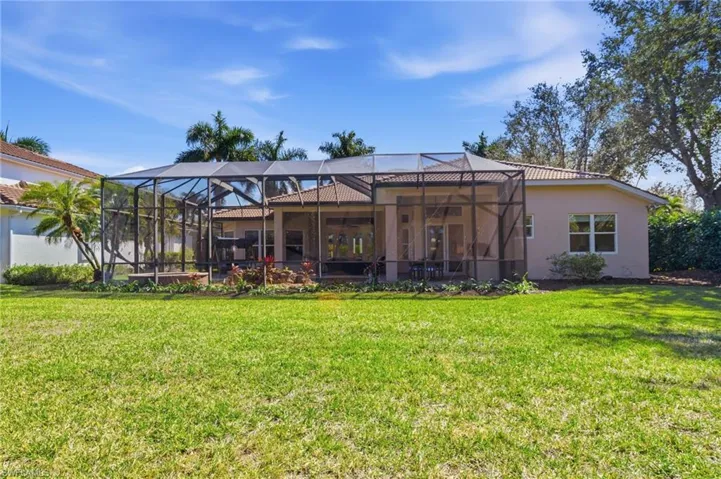 Rear view of home