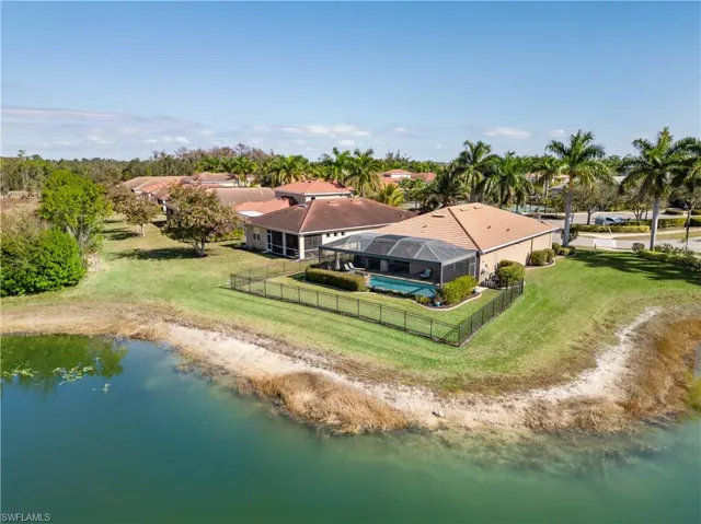 Bird's eye view of a large body of water
