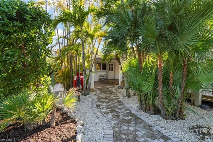 View of path to the front door