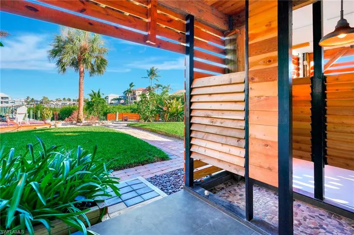 Beautiful paved walkways and landscaping