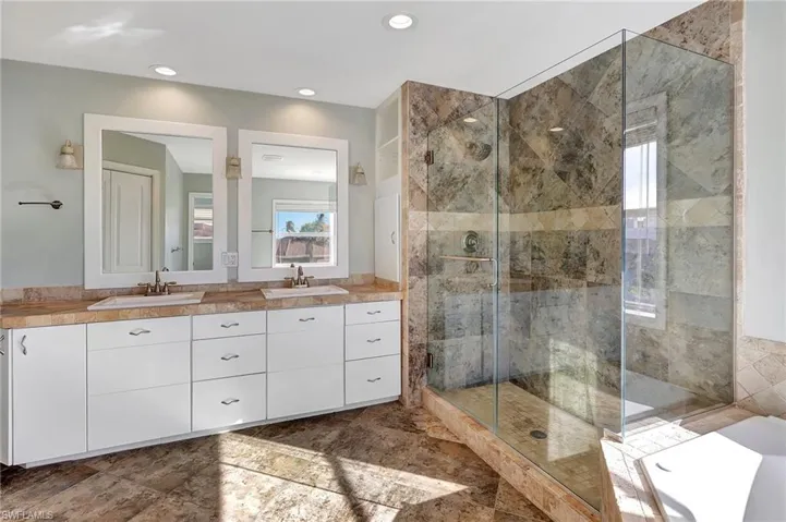 Bathroom with separate Bathtub and Walk in Shower
