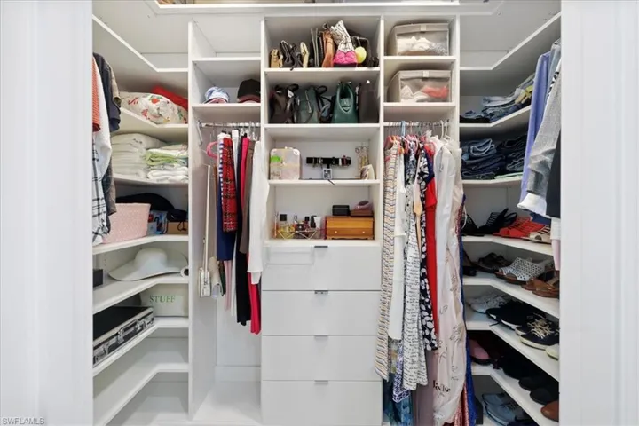 View of spacious closet