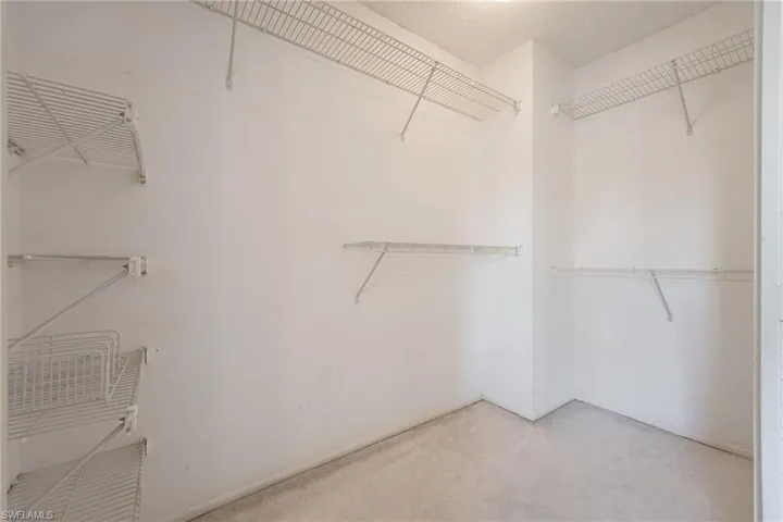 Primary walk in closet