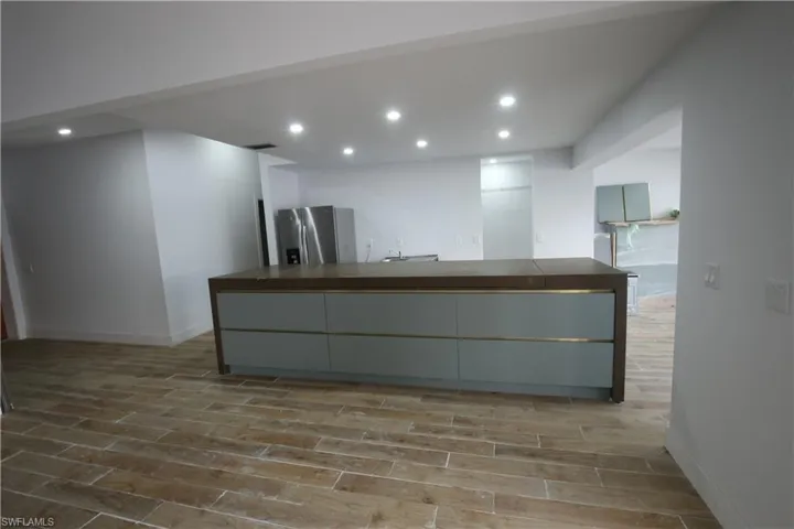 Kitchen with a great lake view