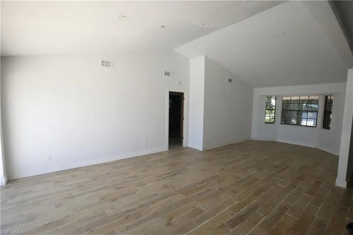 Kitchen and open floor plan