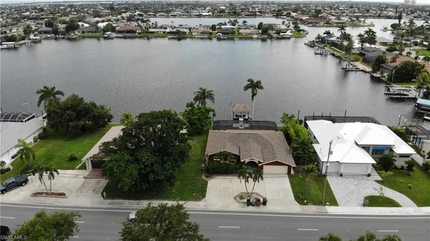 Aerial view of Gulf access lake
