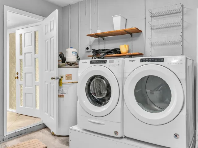 Laundry in garage
