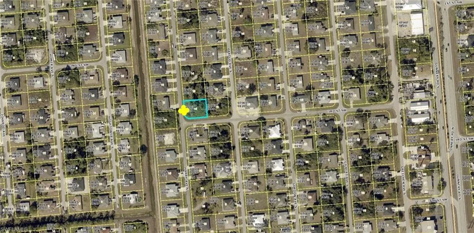 Aerial Map. Displaying the property's location within its geographic context