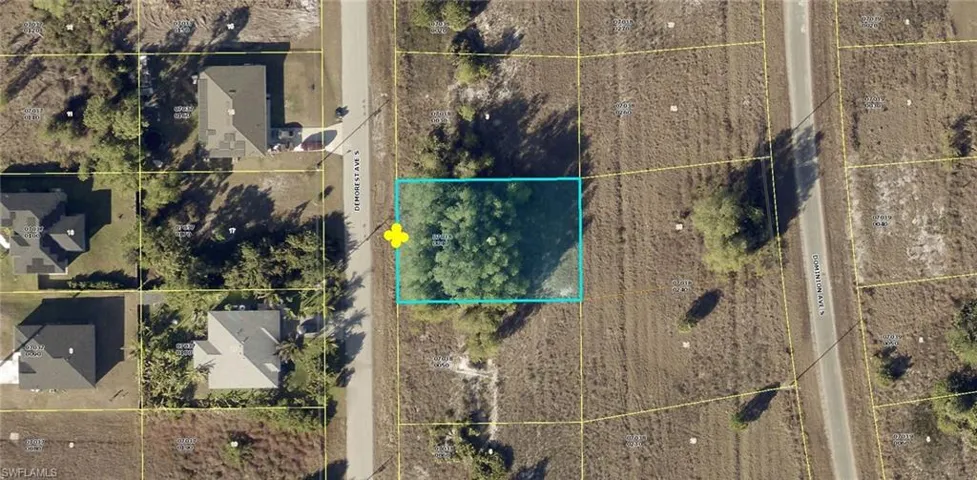 Aerial Parcel Map. Illustrating the property's boundaries and surrounding parcels