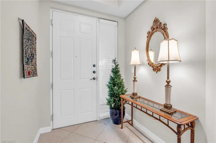 View of tiled entryway