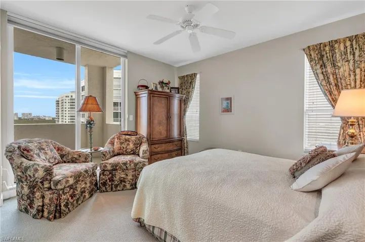 Bedroom with private balcony