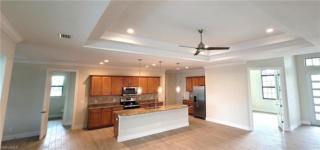 Newly added crown molding