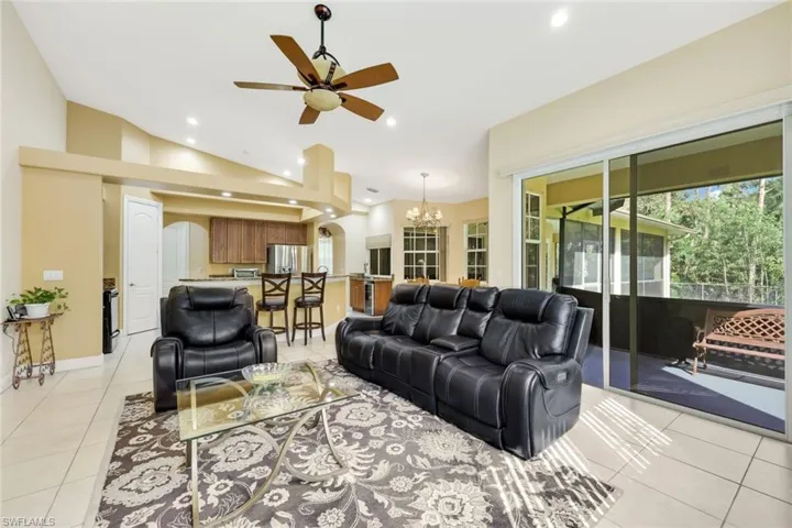 Family room off kitchen