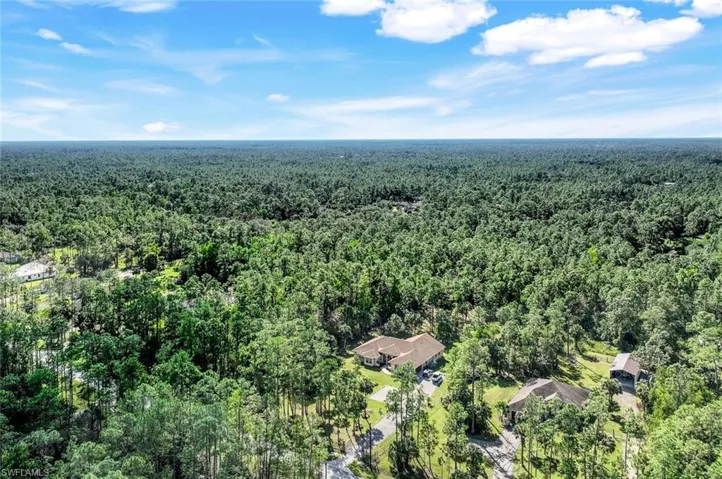 Birds eye view of property