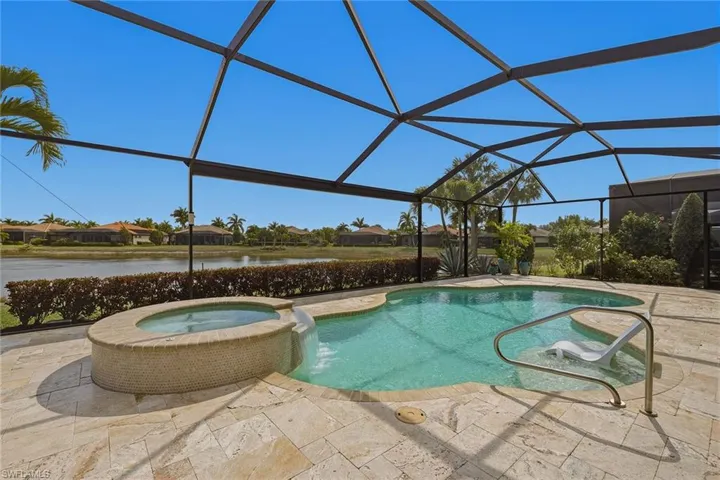 Saltwater heated pool and spa