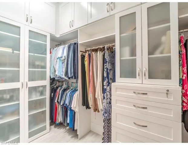View of spacious closet