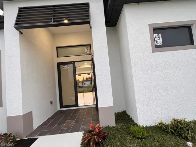 View of exterior entry