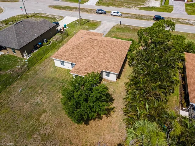 View from above of property