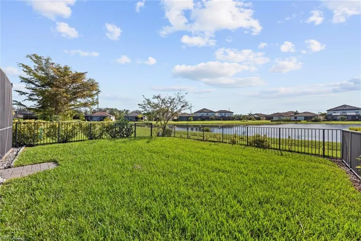 View of yard featuring a water view