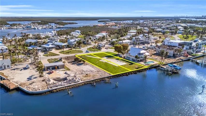 Drone / aerial view of a large body of water Virtually Edited Image