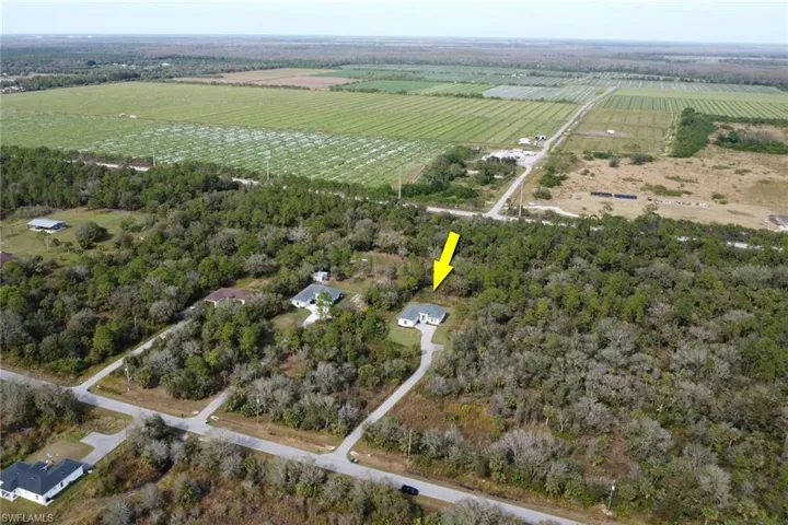 Bird's eye view with a rural view