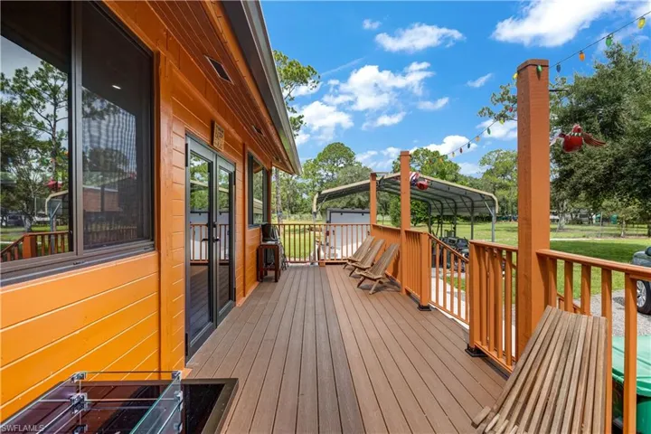 Deck with a yard