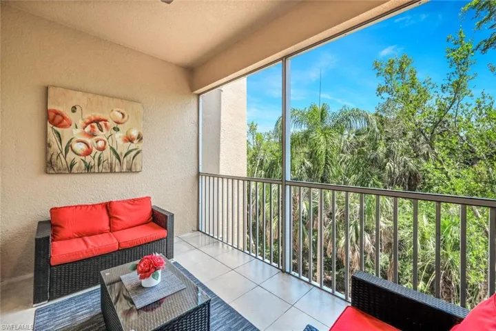 Tiled Lanai with Quiet View