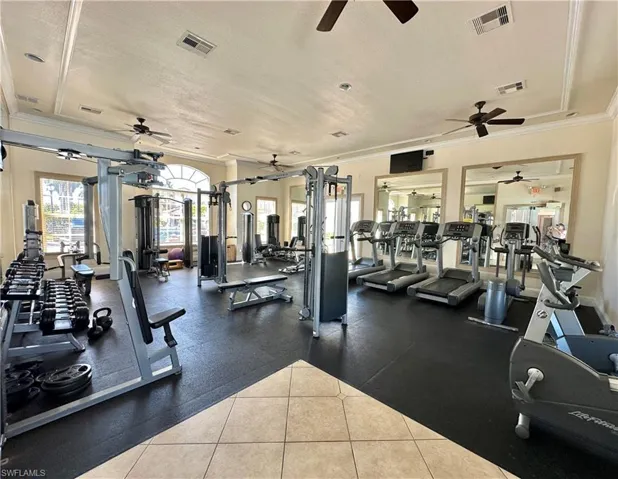Community well-equipped exercise/fitness room