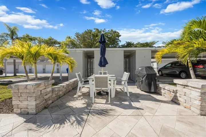 View of Mariners Cove patio / terrace with outdoor dining area and grilling area