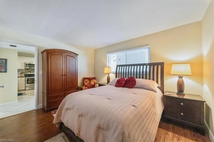 Bedroom featuring wood finished floors