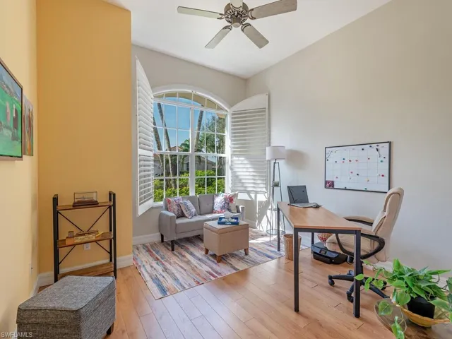 Guest bedroom #1, being used as an office.  Plenty of natural light!