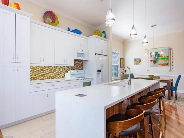 Updated kitchen adjacent to dining area and great room