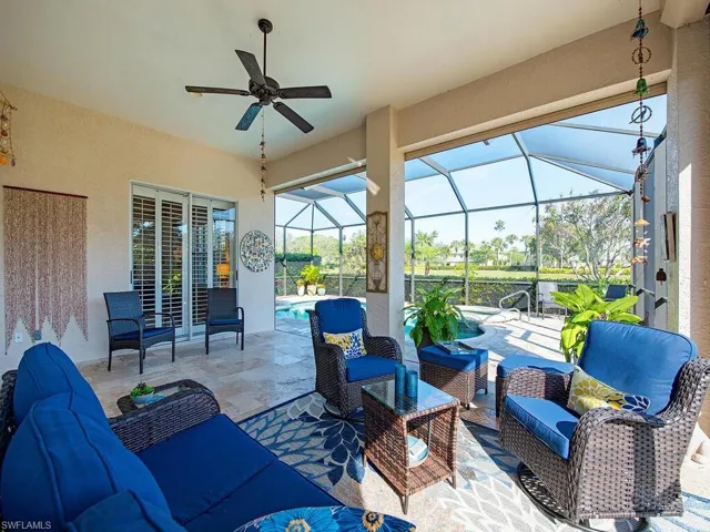 Undercover seating area on lanai