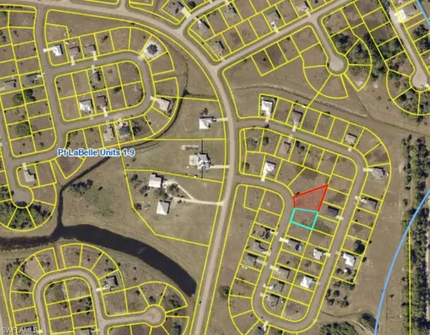 Aerial view of property's location