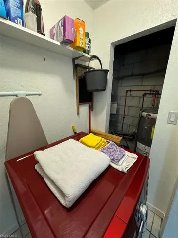 Second water heater in laundry area